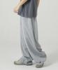 ROCKED GARAGE Unisex All-Season/Fleece-Lined Training Pintuck Balloon Two-Way Wide Pants_Gray