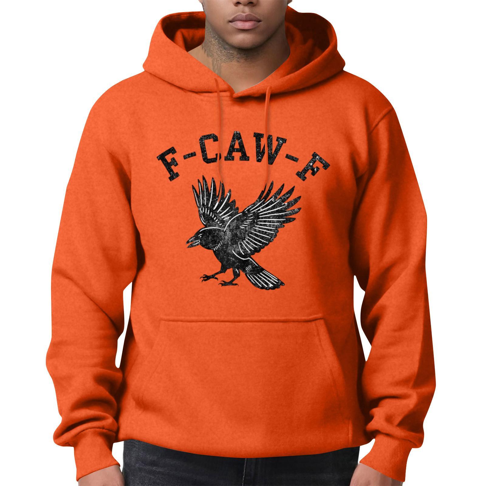 

Чоловіча мода Повсякденні світшоти з капюшоном з довгим рукавом однотонного кольору XL