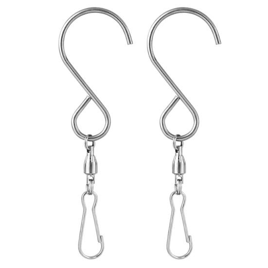 

37484 шт. S-образные подвесные поворотные крючки с зажимом, большая несущая способность, сверхмощный Ловец снов, вертушка для ветра, колокольчики, птица 8pcs