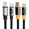 Høj hastighed PD100W Strømkabel Digitalt Display USB til USB C Opladningskabel Understøtter Opladning og 480Mbps Datasynkronisering
