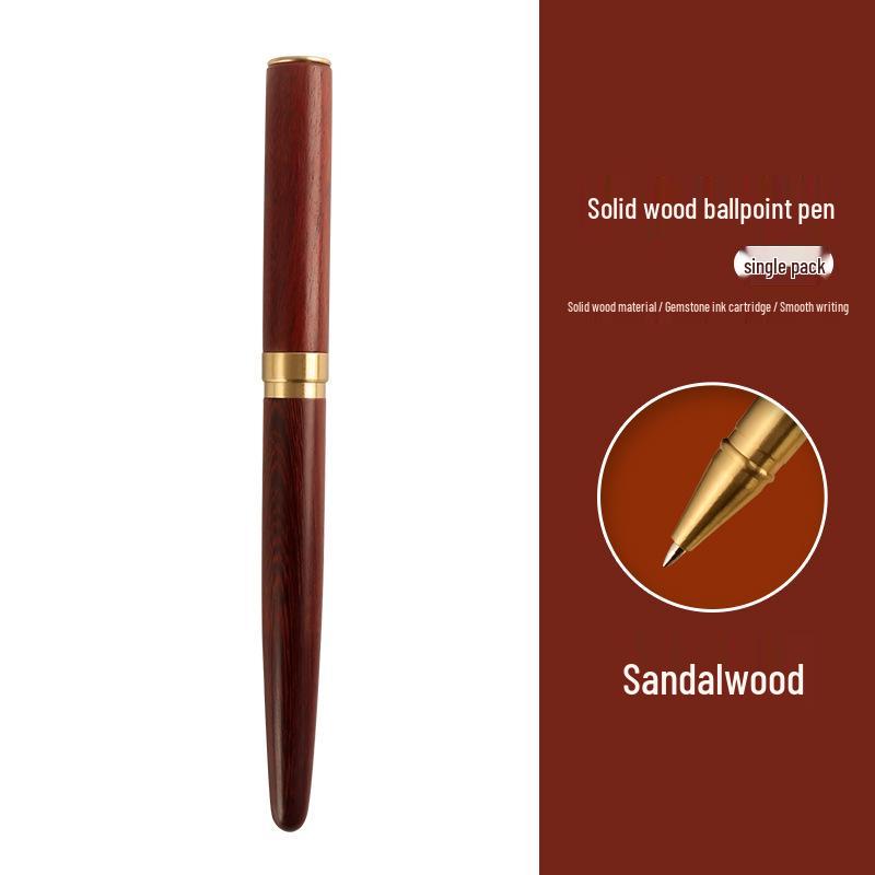 Personalisierter Messing-Sandelholz-Kugelschreiber - Kreatives Signaturstift-Geschenk für Lehrer
