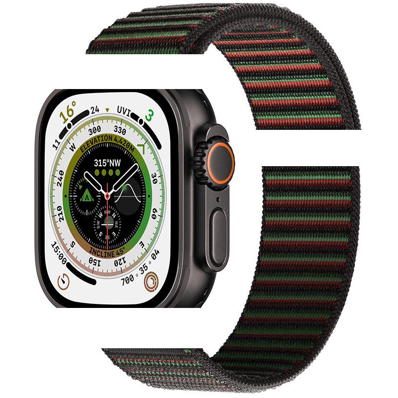 Apple Watch Ultra 10/9 Nylon Woven Velcro Trail Loop Strap