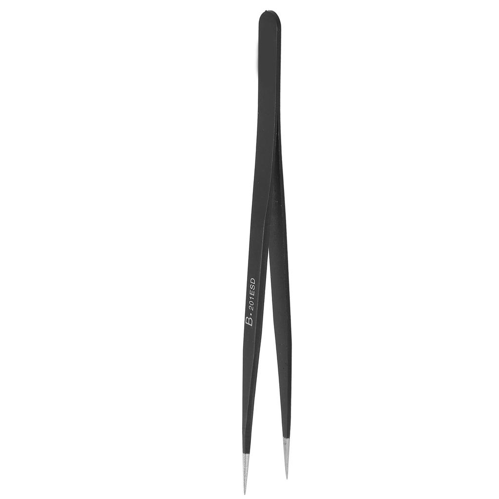 BST?201ESD Pointed Tweezers Stainless Steel High Accuracy Anti Static Acid Resistant Tweezers for