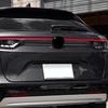 For Honda HRV HR-V Vezel   Exterior ABS Carbon Fiber Rear Door Trunk Strip Tailgate Edge Moulding Trims Cover