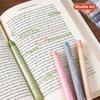 Shuttle Art Highlighter Soft Solid Fluorescent Fluorescent Soft Retractable Gel with Clear for Marking Convenient Storage Pens, 12-Color Set, Colors,