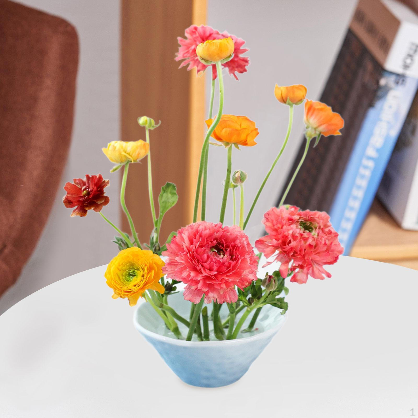 

Floral Holder Frog Ceramic Vase Bowl Flower Arrangement Stem for Tea Room бежевий