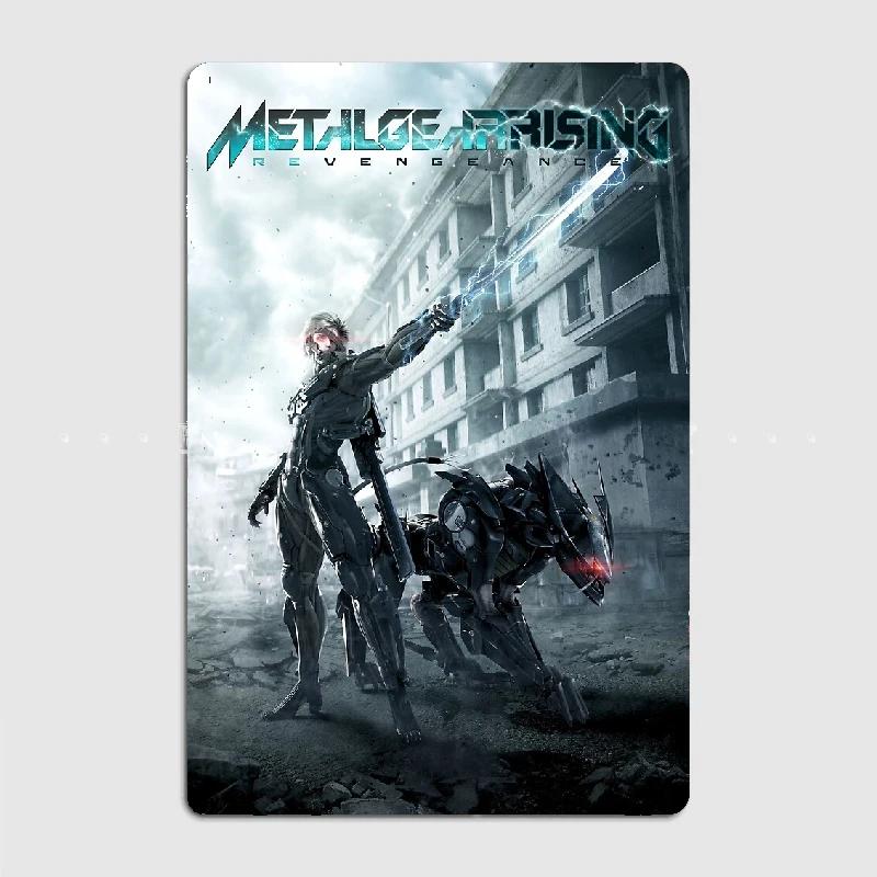 DORA Tin Sign Metal Gear Solid Red Alert Metal Plaque Poster Mural Painting Retro Pub Garage Tin Sign Posters