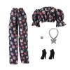 Casual Wear Girl Party Clothes Handmade Floral Shirt Fashion Doll Pants for 30cm Dolls