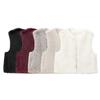 Zbzr Autumn New Women Clothes Western Style Versitile Fashion Sleeveless Faux Fur Short Vest 1255799
