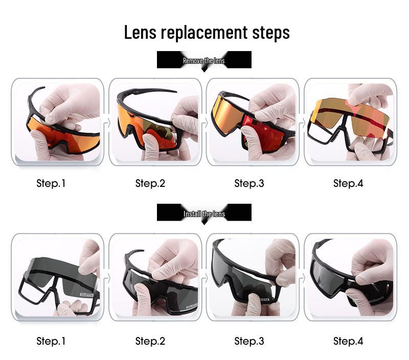 SCVCN UV Protection Cycling Sunglasses for Mountain and Road Biking