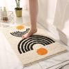 Modern Minimalist Cashmere Skin-friendly Floor Mat, Comfortable and Soft Non-slip Bathroom Floor Mat for Shower Rooms