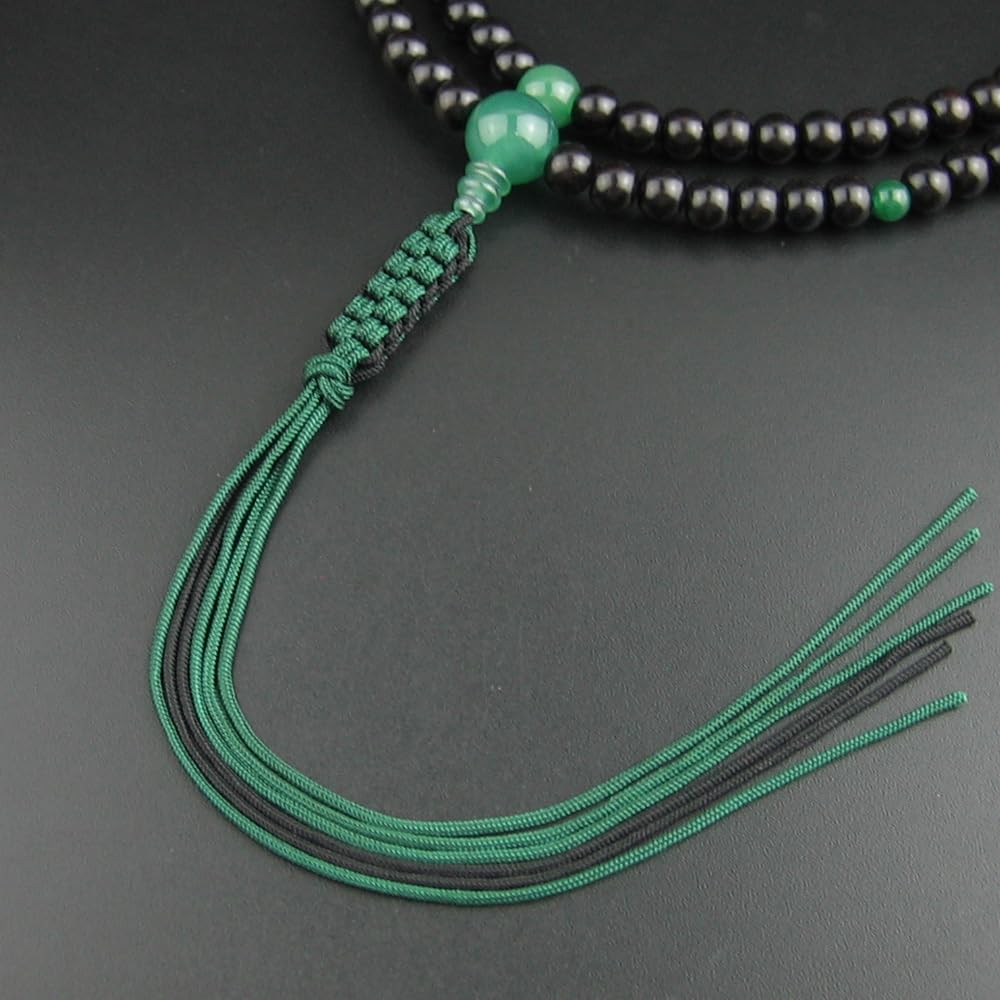 WUNDERVOLLER LOTUS Rinzai Buddhistisches Gebet Gebetsperlen für Shakuni Natursteinschnur Zen 108 Gebet Gebetsperlentasche Gebet Zen Naturdenkmal