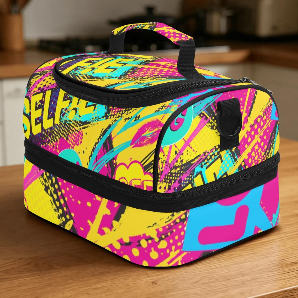 Back To School Meal Bag Thickened Insulated Thermal Lunch Tote Portable Food Carrier for Students College Office and Picnic