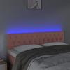 vidaXL LED Kopfteil Rosa 144x7x78/88 cm Samt