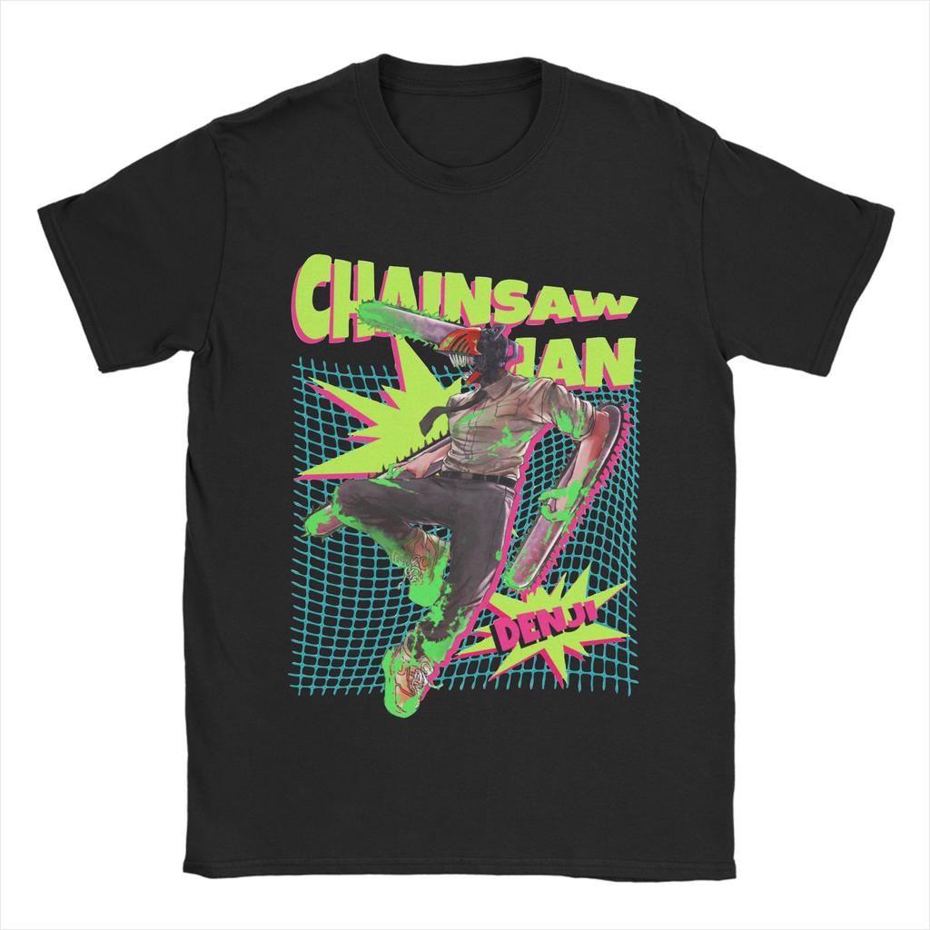 Funny Makima Chainsaw Man T Shirt For Men Women 100%Cotton Short Sleeve  Round Neck Summer Top Tee
