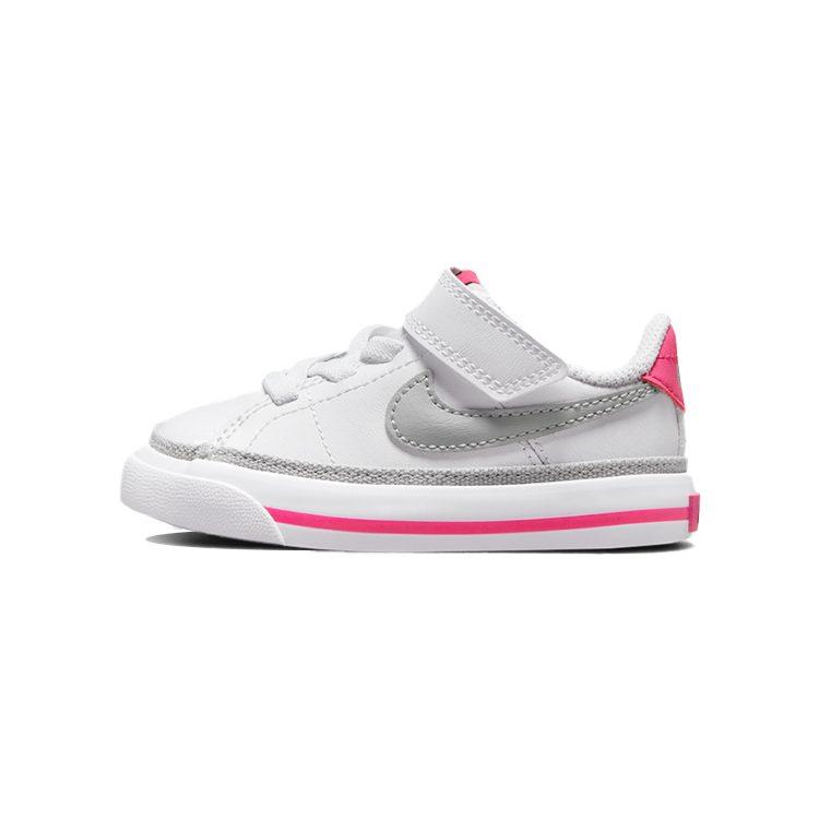 Nike Court Legacy Low top Toddler Shoes White Pink Infant And Toddler DA5382-111