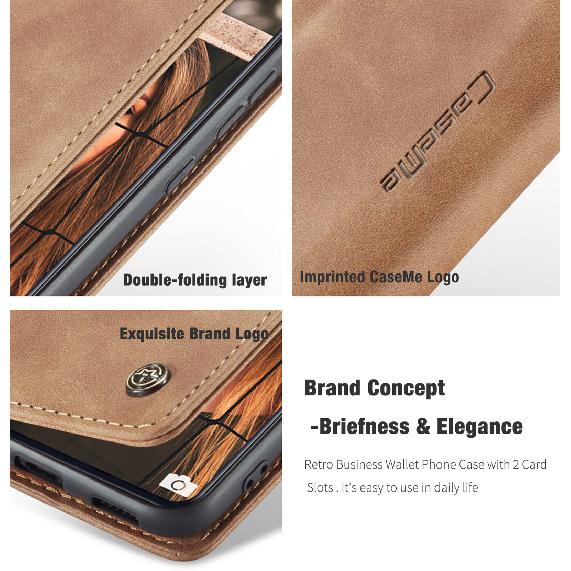 Suitable for Samsung A52 phone case, A12 anti-drop phone leather case, A32 retro flip cover with card slot protective case