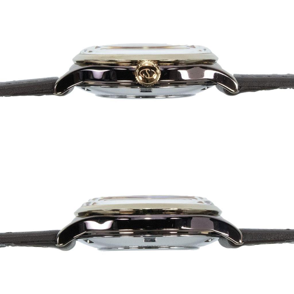 Used Working Item Orient Star Watch Mechanical Automatic Ladies Classic Semi-skeleton White Open Heart Back Slotting Small
