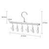 1PCS 8/6 Clip Clothes Drying Rack Multi-purpose Foldable Student Underwear Drying Hats and Socks Artifact Folding Travel Portable Clip Drying