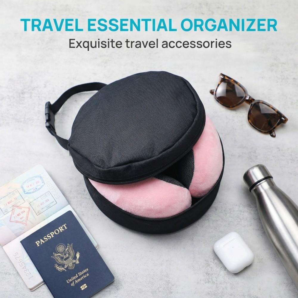 Schnellverschluss Reisenackenkissen Tasche Zylindrisches Kissen Hängende Tasche Campingausflug