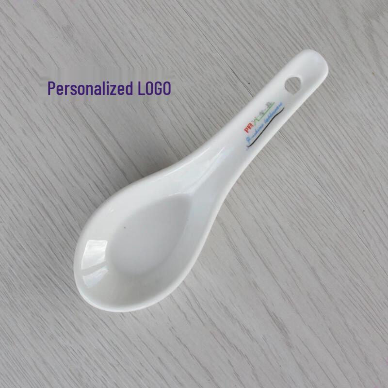Ruhan Pure White Magnesium Porcelain Flat Spoons