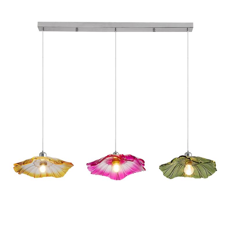 Dining Room Kitchen Nordic Glass Pendant Lamps Hanging Chandelier Ceiling Living Room Bedroom Indoor Decorative lights Fixture