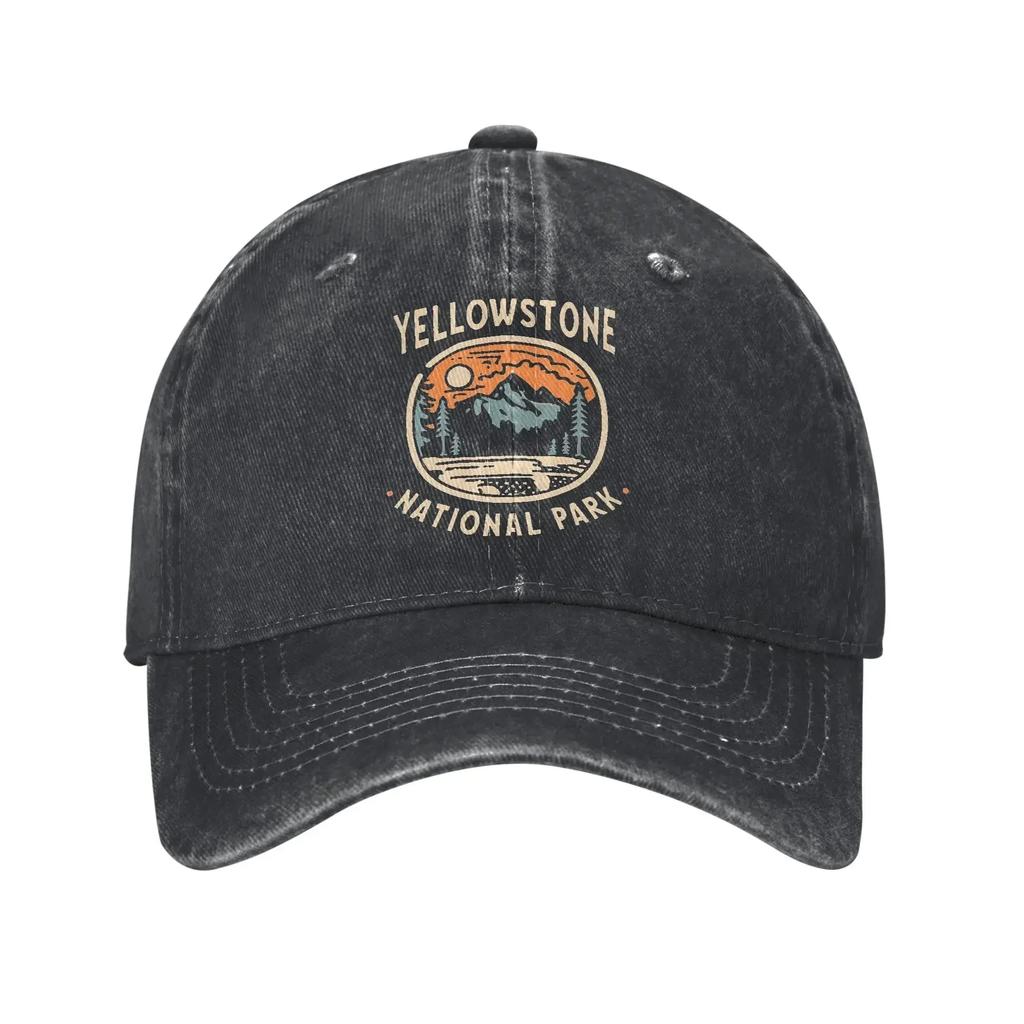 Ayellowstone Grunge Stamp Baseball Caps Retro Distressed Washed Dutton Ranch Headwear Unisex Outdoor Adjustable Hats Cap