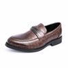 Large size men's foot cover pointed leather shoes fashion dress business casual shoes British style loafers men's shoes