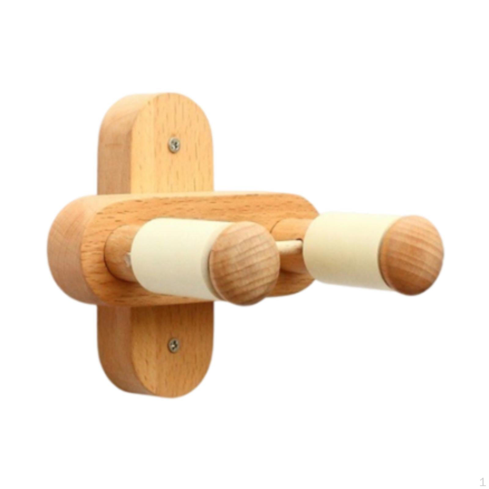 

Крюк Настенное крепление Держатель для гитары Вращающийся с мягкими крюками Массив дерева для музыканта