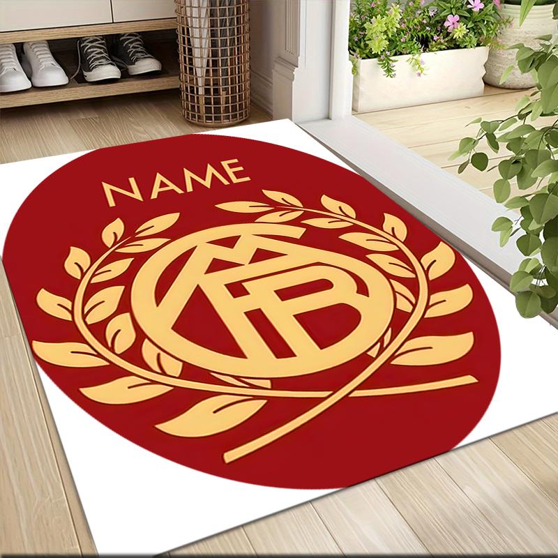 Custom Name Brentford Football Club Crest Carpet Rug Customizable Soft Washable Anti-Slip Home Living Room Sofa Mats Personalized Rug. 0909208