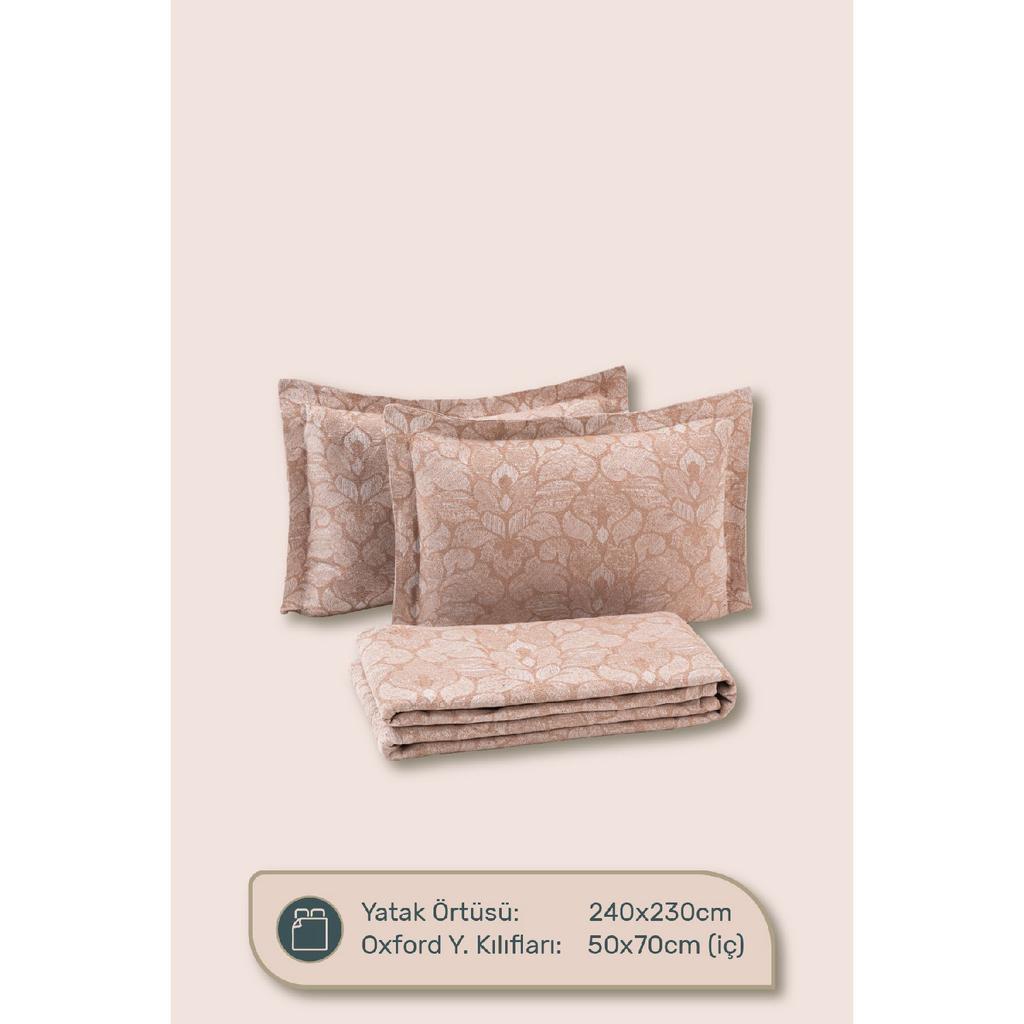 Ada Double Bed Cover Set Navy Blue Daily Multi -purpose Pike Cover Set - Stylish Box And Package