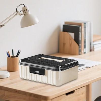 Uzamykatelný úložný box Organizér na dokumenty Kufr Víceúčelový box se zámkem na heslo Garáž
