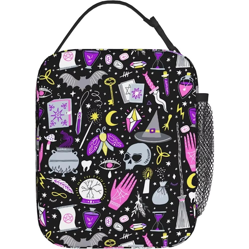 Lunch Bag with Detachable Buckle Handle Portable Lunch Box Reusable Lunch Tote for Women Men Kids