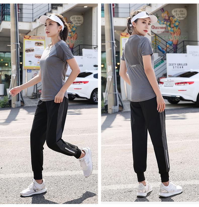 Plus Size Quick-Dry Women's Yoga T-Shirt - Summer Short Sleeve Loose Fit