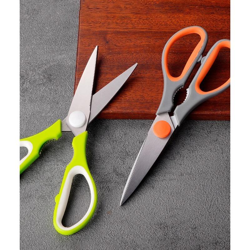Multifunkční ostré kuchyňské nůžky z nerezové oceli, venkovní kempování, grilování, maso, kosti, kuře, řezání, domácí nůžky