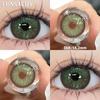 Funsachy 2Pcs Fashion Color Contact Lens For Pupils Blue Eyes 14.2mm Natural Brown Eye Lenses Beauty Green Lens Annual Cosmetics