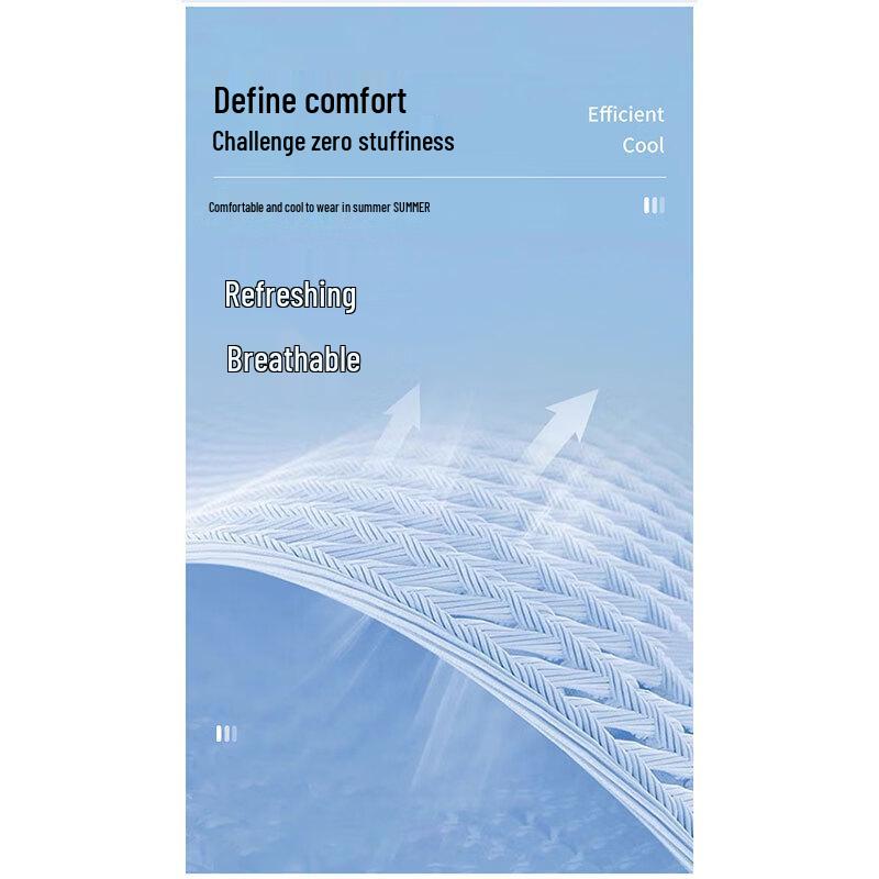 ROMON Men's V-Neck Ice Silk Quick-Dry Antibacterial T-Shirt