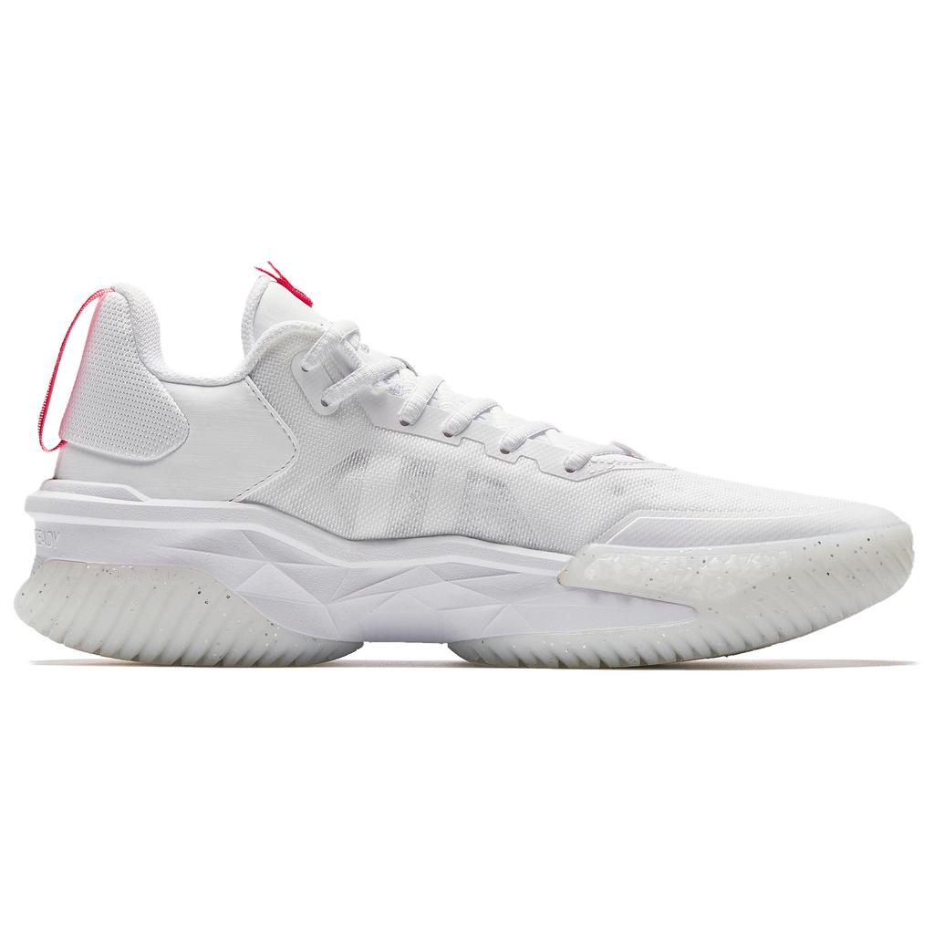 New Anta Space 5 Shock Absorbers With Slip Resistant And Abrasion Resistant Properties Low Top Basketball Shoes Men's White 912531616Q-2