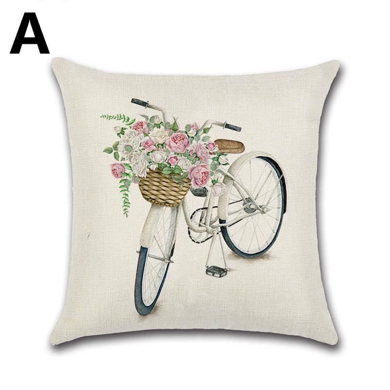 bicycle throw pillows