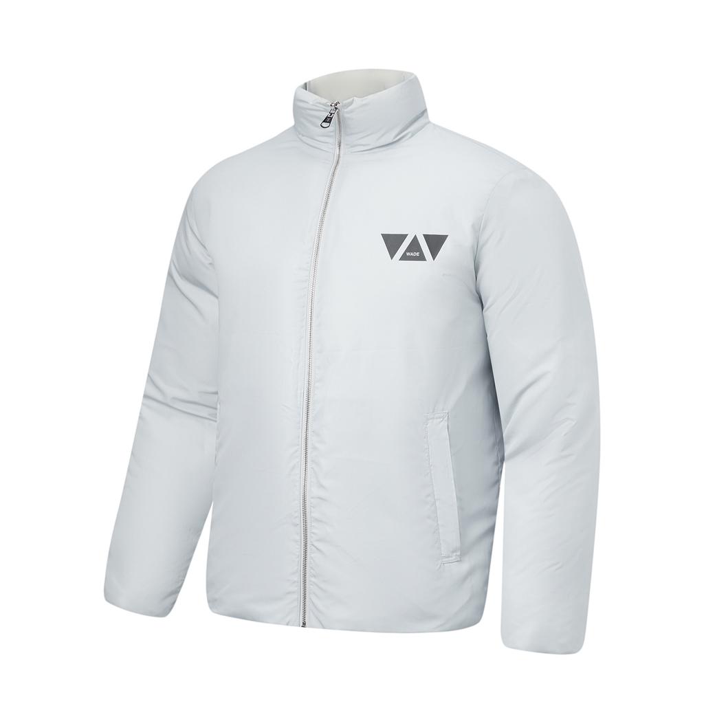Li-Ning Letter Pattern Printed Lightweight Comfortable Reversible Jacket Men Jacket White AYMT327-3