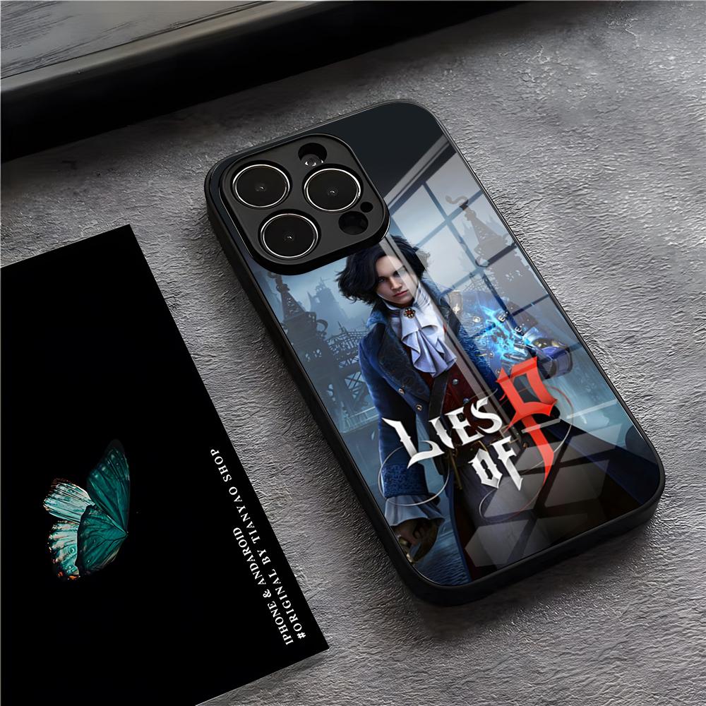 

G-Game Lies Of P Phone Case For IPhone 17 Pro Max 15 Pro 16 14 Plus 12 13 Mini 11 Pro Shockproof Glass Cover iPhone16ProMax