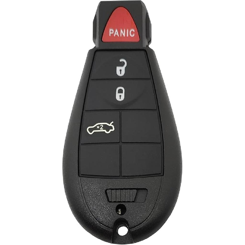 Replacement Key Fob Cover Case fit for 2008-2015 Dodge Ram 1500 2500 3500 Truck Chrysler Jeep Keyless Entry Remote Control Key Fob Shell