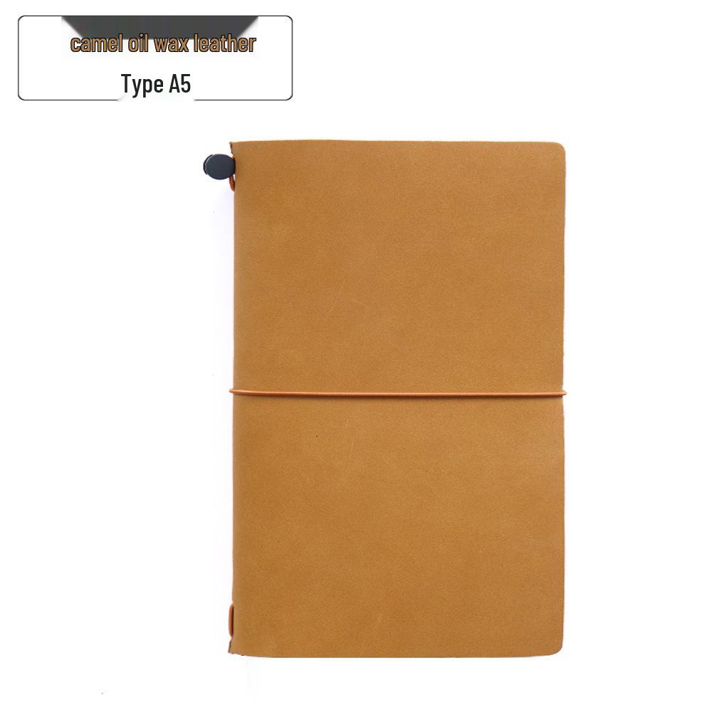 Vintage Cowhide Handmade Travel Journal - European Retro Notebook Diary