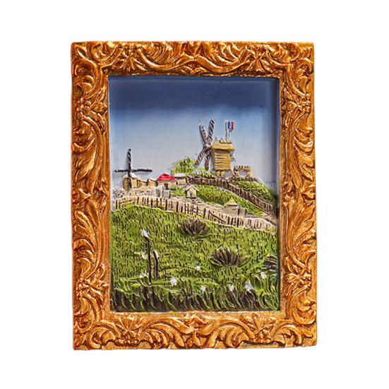 1/3/6 stk Verdensberømt maleri Kjøleskapsmagnet Hjemmekontor Kjøkken Skap Kjøleskap Resin 3D Oljemaleri Kunst Magnetisk Dekorasjon Ornament