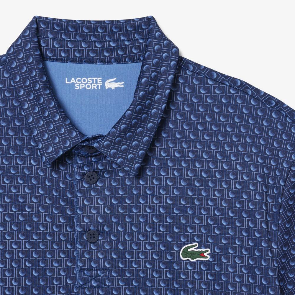 Lacoste Men's Golf AOP Short-Sleeve Polo Shirt DH4825-56G1CA