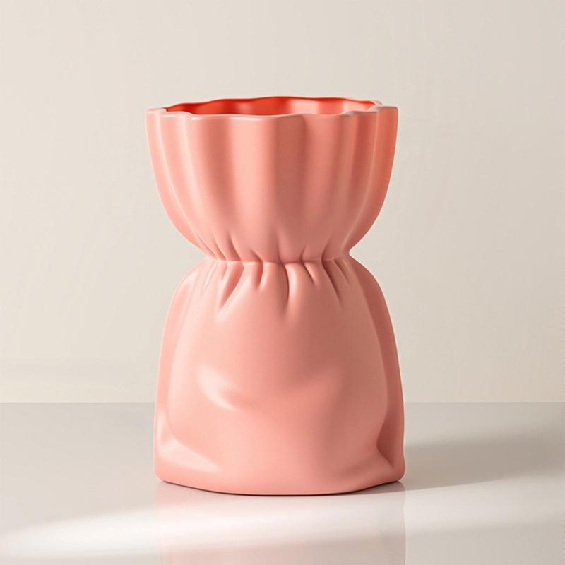 Modern Plastic Vases Decorative Bouquet Shape Flower Arrangement Container For Various Interior Styling Themes Decors