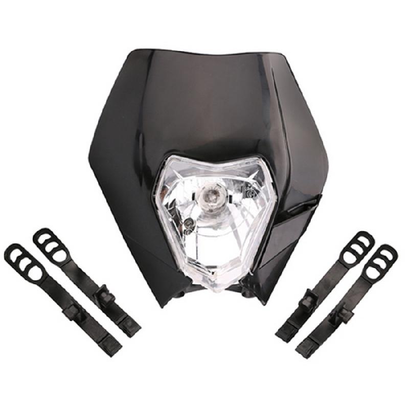 1X Orange Pp Plastic 12V 35W Motorcycle Scooter Headlight Lamp With Hi/Lo Option