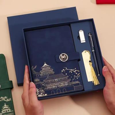 Customized Guochao Notebook Gift Set: Palace Museum-Inspired Chinese Style for Business or Student Use