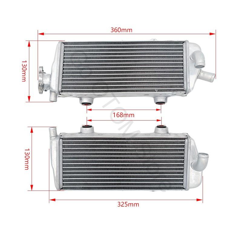 2-Stroke 2007-2016 Motorcycle Left Right Radiator Cooling Engine Cooler For KTM HUSQVARNA SX SXS XC EXC XCW TC TE 125 250 300