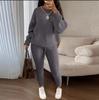 European & American Fashion Knitwear: Women's Soft & Fluffy Sweater and Pants Set for Autumn & Winter